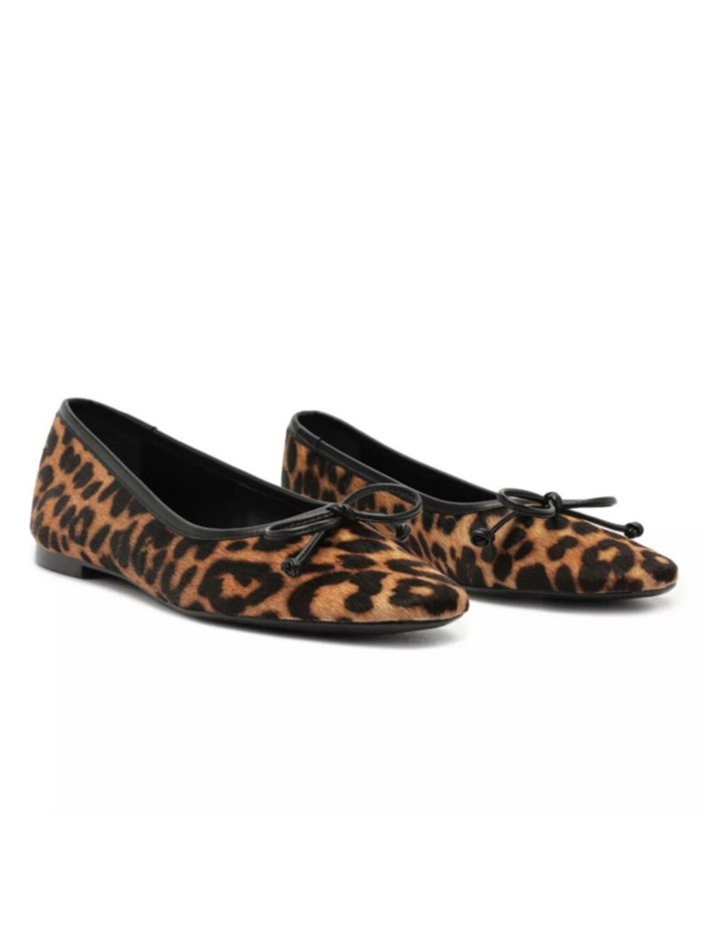 SCHUTZ Arissa Flats in Leopard Wild Rounded Toe Ballet size‎ 6